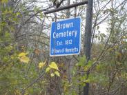 Brown Cemetery Sign