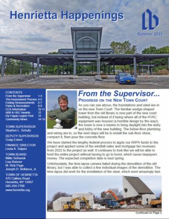 Summer 2023 Town Newsletter Cover